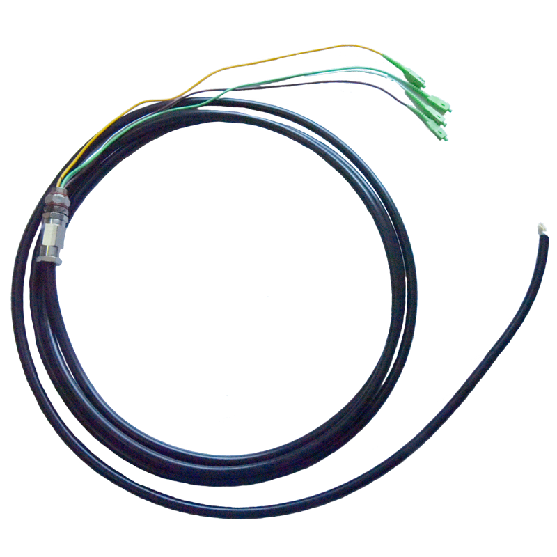 4 Core Waterproof SM Pigtail, 5 m, SC/APC-NC – OEQuest