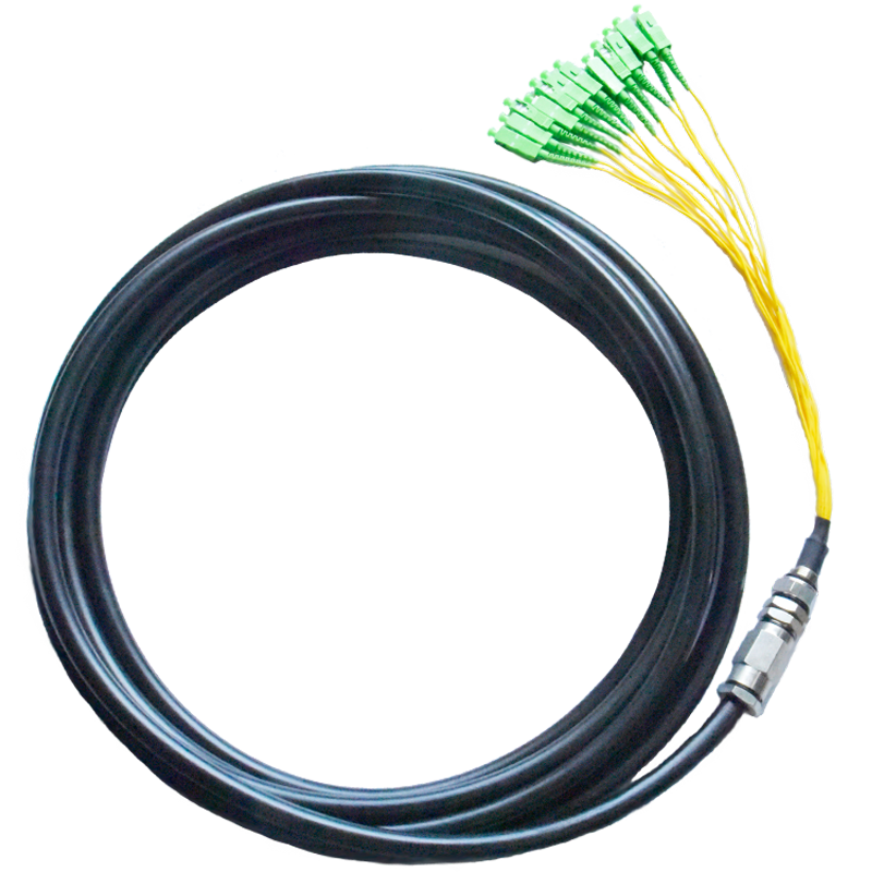 12 Core Waterproof SM Pigtail, SC/APC-NV – OEQuest